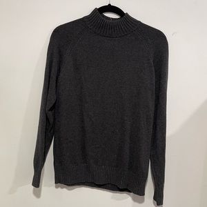 NWT Cozy Ribbed Neck Grey Sweater